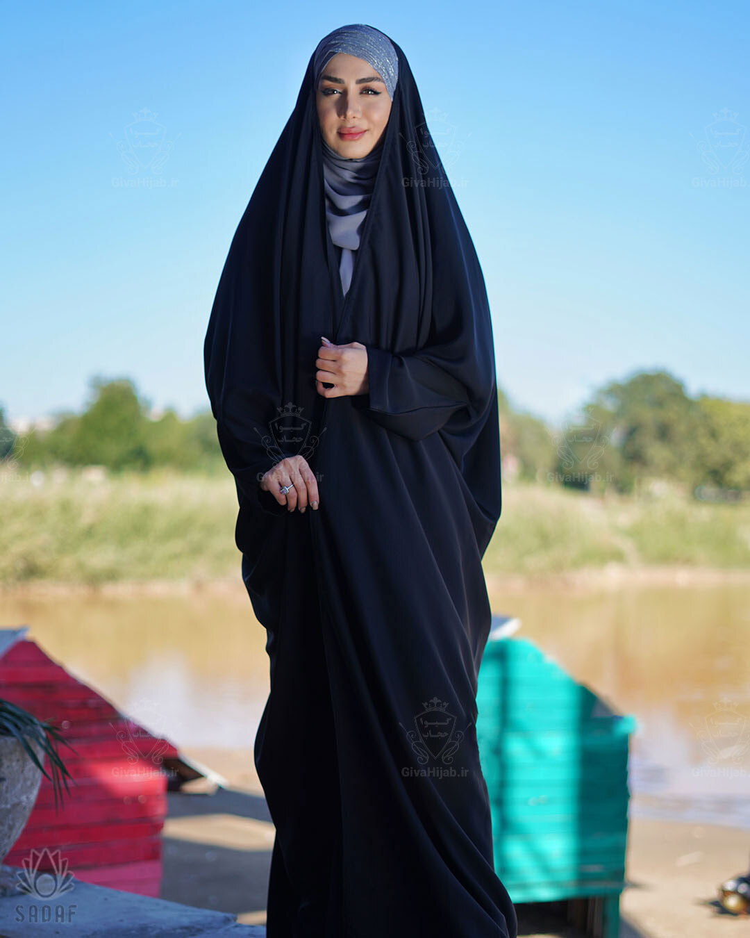  چادر مدل لبنانی با جنس مهارجه ایرانی 